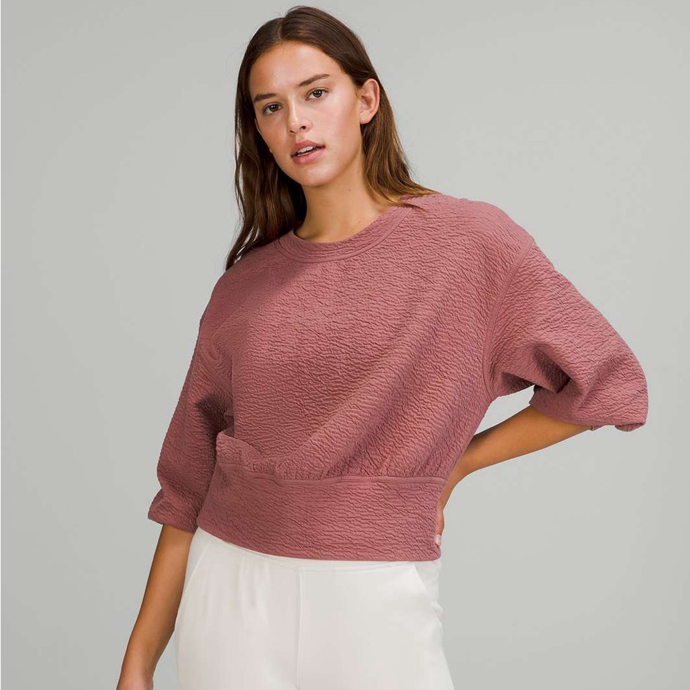 Lululemon Textured Crewneck Pullover